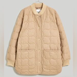 Madewell Quilted Oversized Bomber Jacket